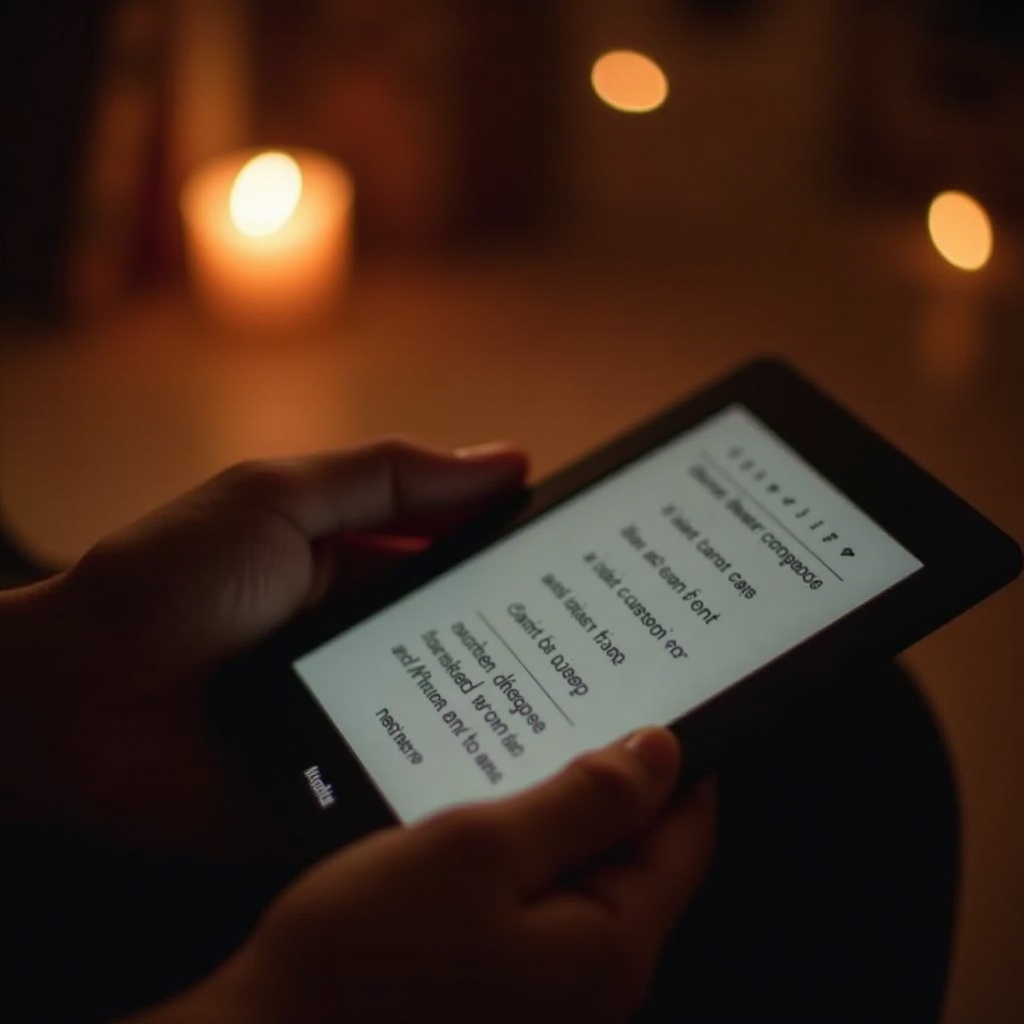 přidat písma do kindle