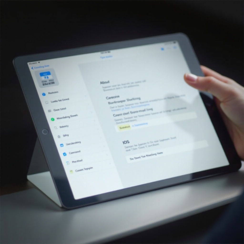 как найти версию iOS на iPad