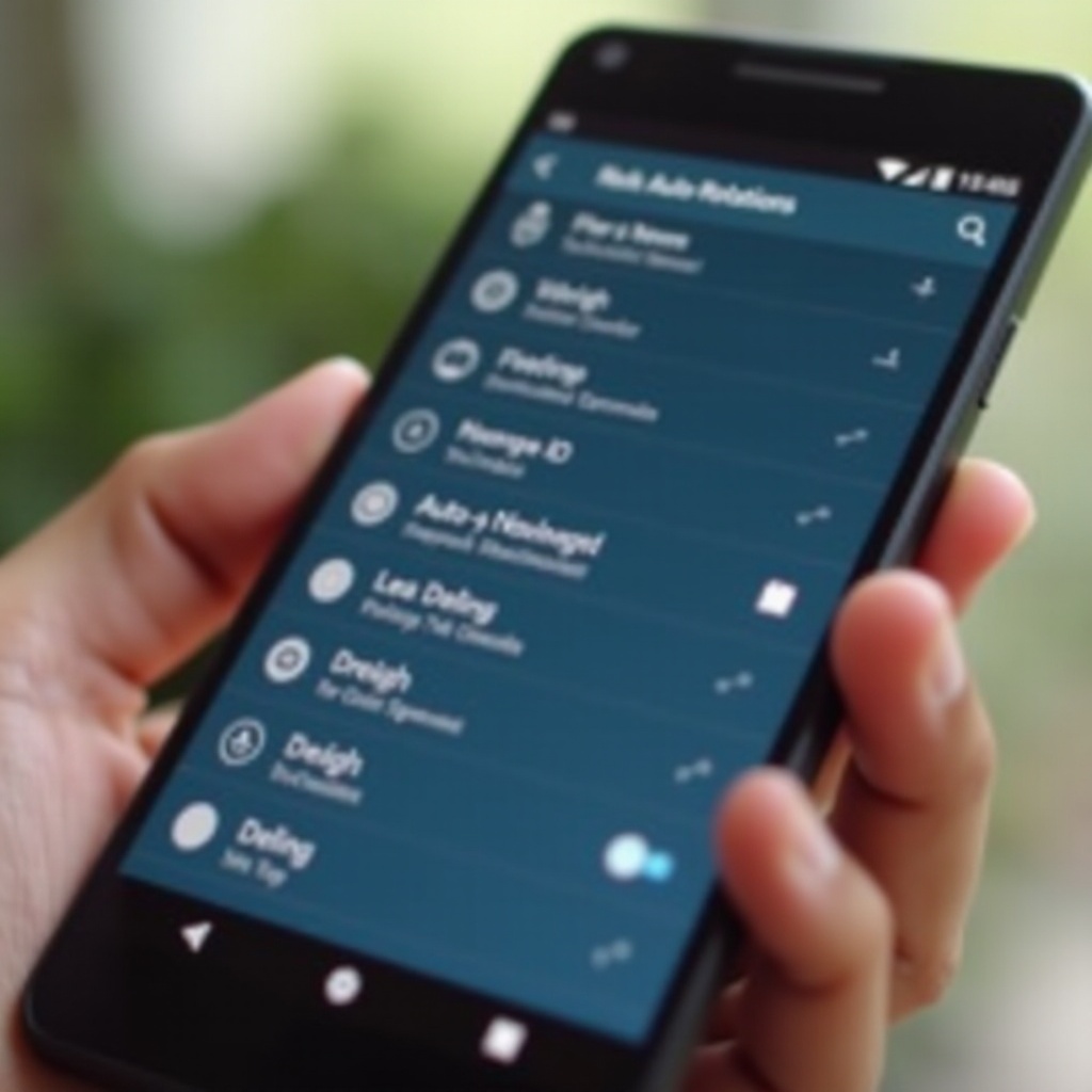 автоматический поворот не работает на Android