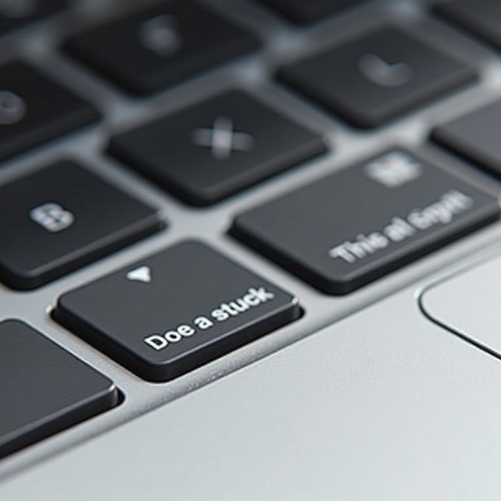 klávesa MacBooku je zaseknutá
