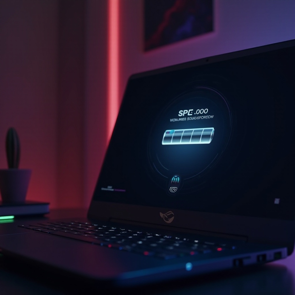 время работы аккумулятора ноутбука Asus ROG