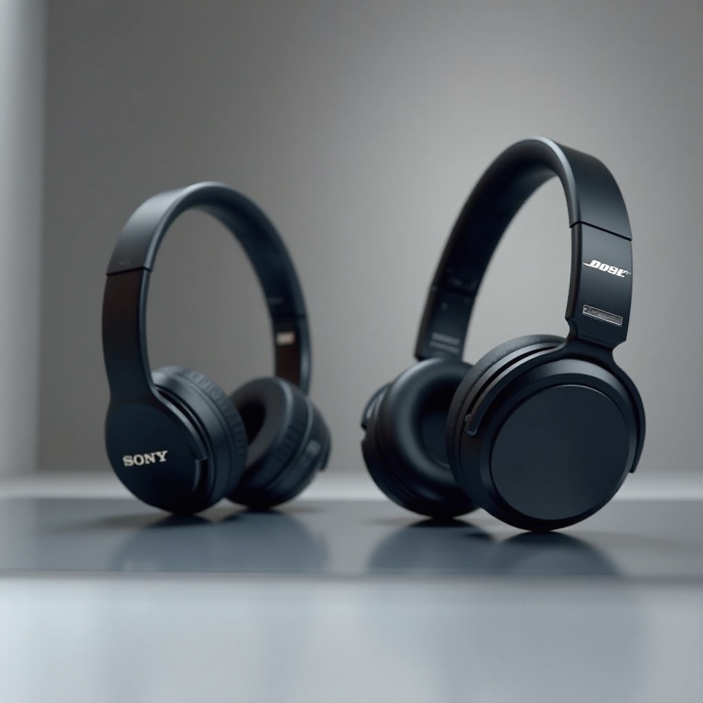 słuchawki z redukcją hałasu Sony vs Bose