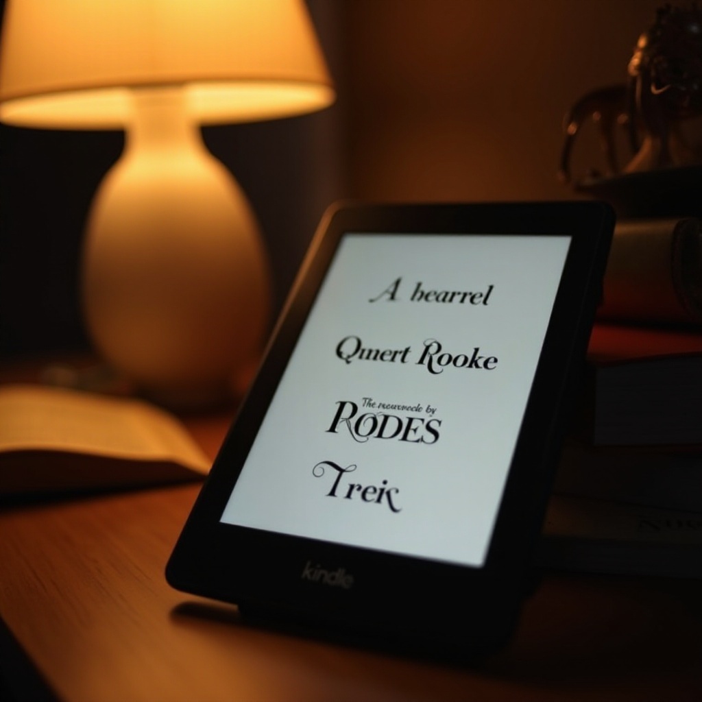 добавить шрифты в kindle