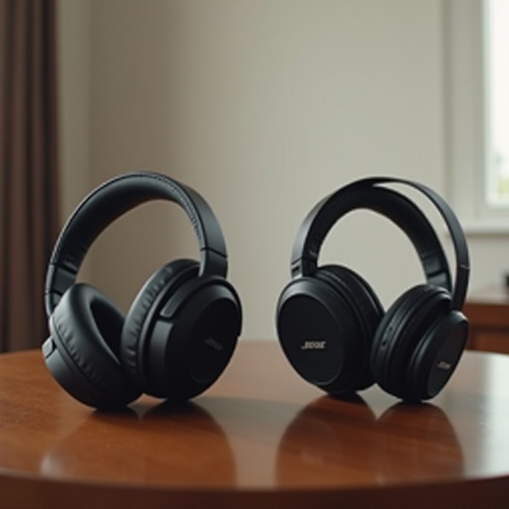 sluchátka s potlačením hluku Sony vs Bose