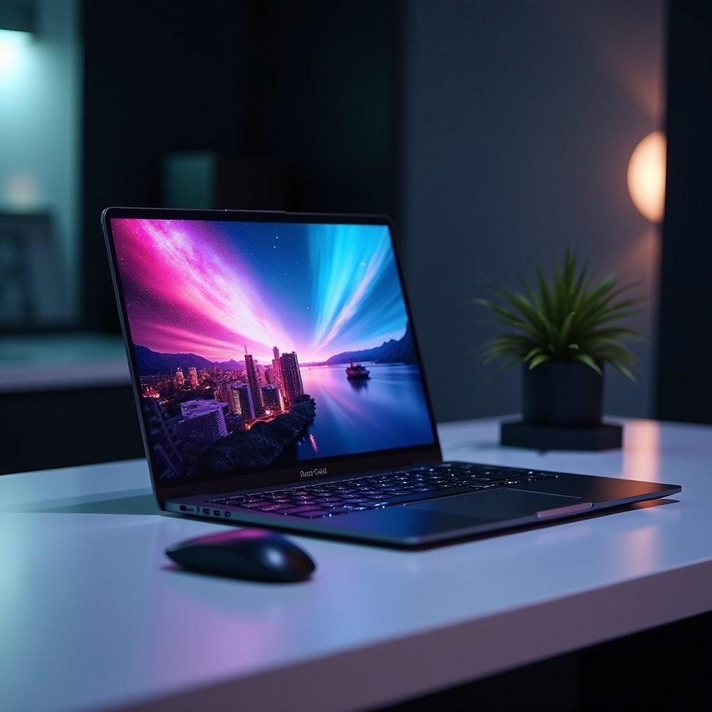 laptop z ekranem dotykowym i kartą graficzną